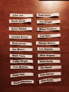 Adderbury Golf Society 2015 Pairs Draw